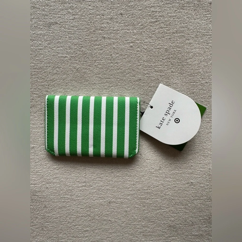 💚NWT Kate Spade Stripe Envelope Card Case